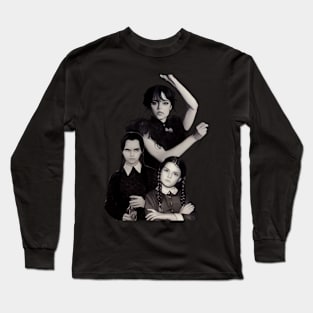 Wenesday Addams Long Sleeve T-Shirt